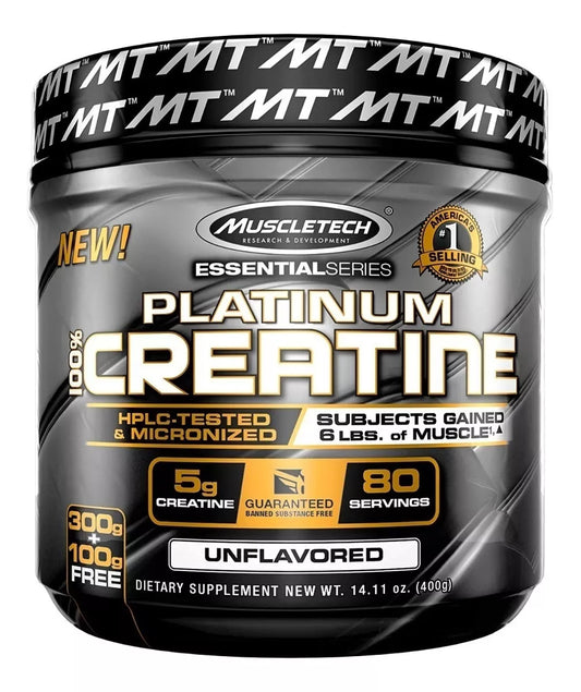 Supplément MuscleTech  Platinum 100 % créatine 400 g